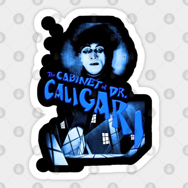 The Cabinet Of Dr. Caligari Design Sticker by HellwoodOutfitters